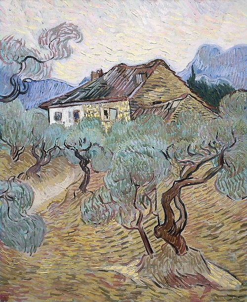 The white cottage among the olive trees, 1889, Vincent van Gogh