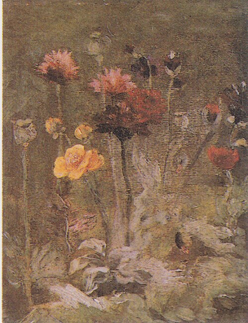 Still Life with Scabiosa and Ranunculus, 1886, Vincent van Gogh