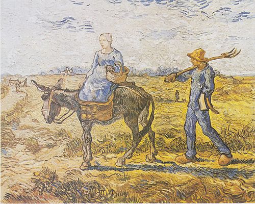 Morning. Going to Work (after Millet ), 1890, Vincent van Gogh