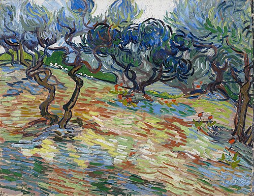 Olive trees, 1889, Vincent van Gogh