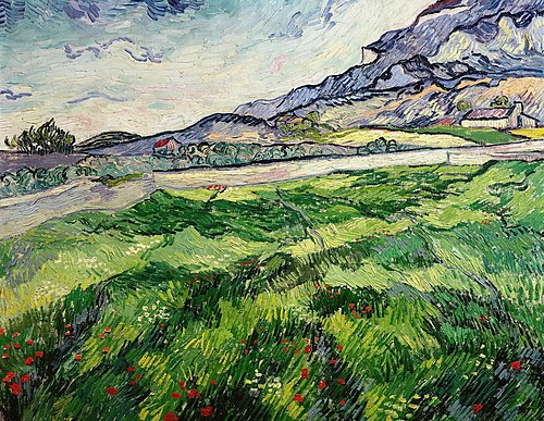 Green Wheat Field, 1889, Vincent van Gogh