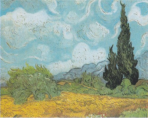 Wheatfield with Cypresses, 1889, Vincent van Gogh