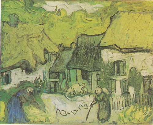 Thatched Cottages in Jorgus, 1890, Vincent van Gogh