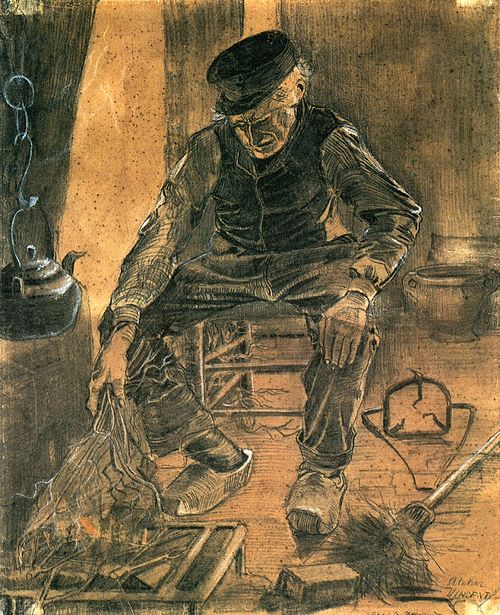 Old Man at the Fireside, 1881, Vincent van Gogh