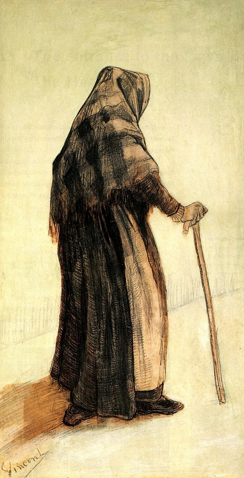 Old Woman Seen from Behind, 1882, Vincent van Gogh