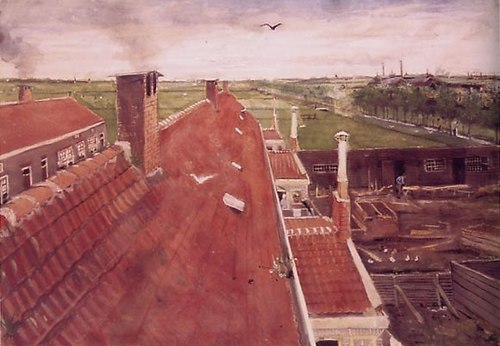 Rooftops, 1882, Vincent van Gogh
