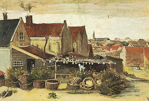 La droguerie de limandes, Scheveningen, 1882, Vincent van Gogh