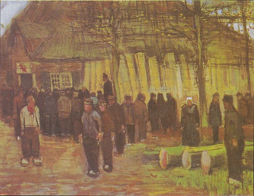 The timber auction, 1884, Vincent van Gogh