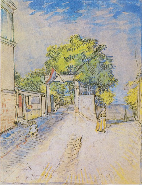 A way with the entrance to a viewpoint, , Vincent van Gogh