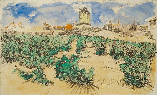 Le Moulin d'Alphonse Daudet à Fontvieille, 1888, Vincent van Gogh
