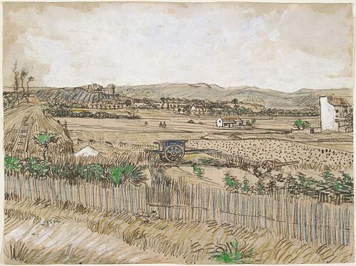 La charrette bleue, 1888, Vincent van Gogh
