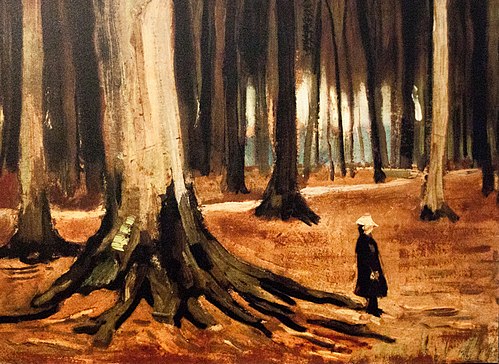 Girl in the Woods, 1882, Vincent van Gogh