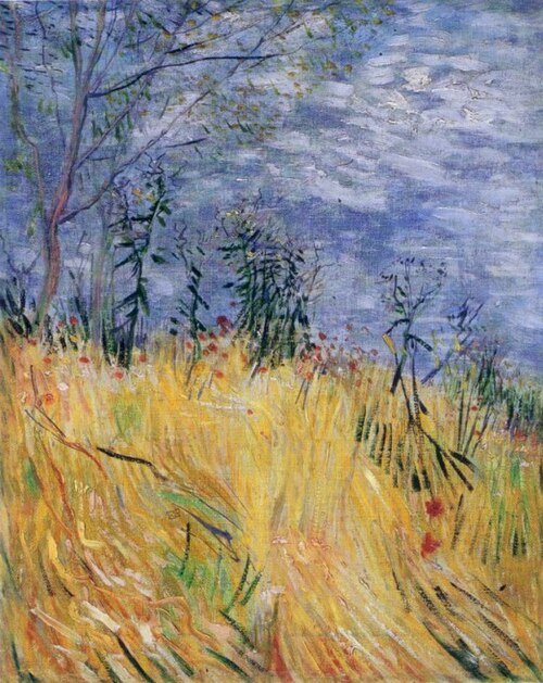 Edge of a wheat field with poppies, 1887, Vincent van Gogh