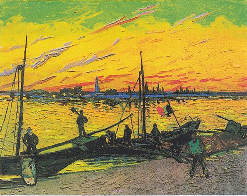 Barges à charbon, 1888, Vincent van Gogh
