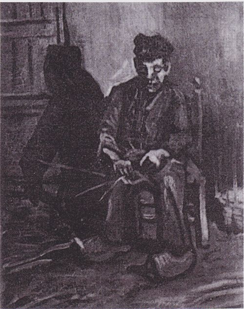 Peasant Making a Basket, 1885, Vincent van Gogh