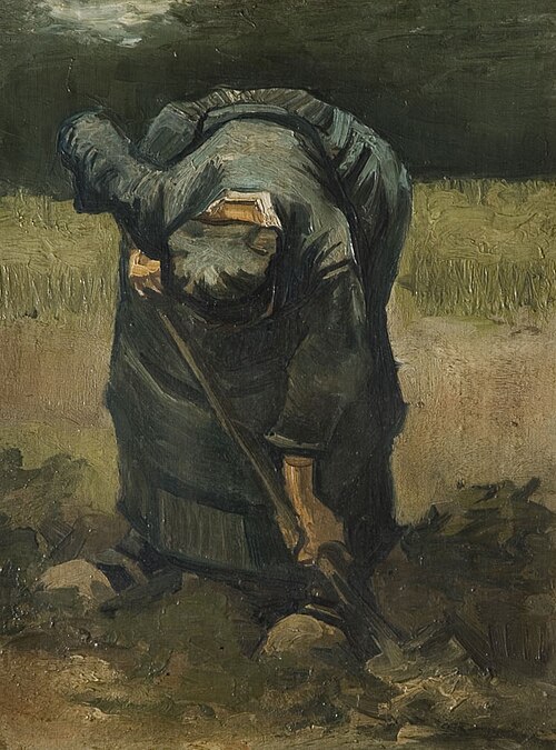 Peasant Woman Digging, 1885, Vincent van Gogh