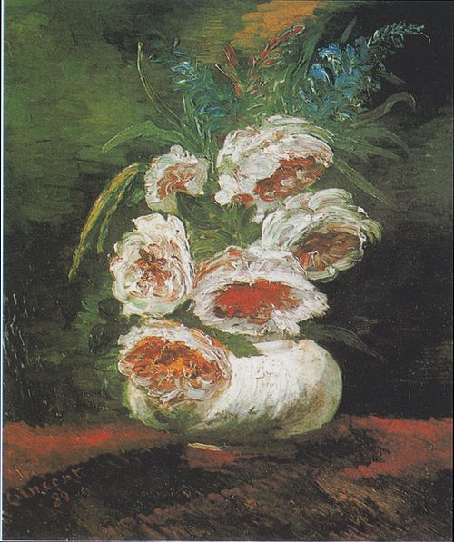 Vase with Peonies, 1886, Vincent van Gogh