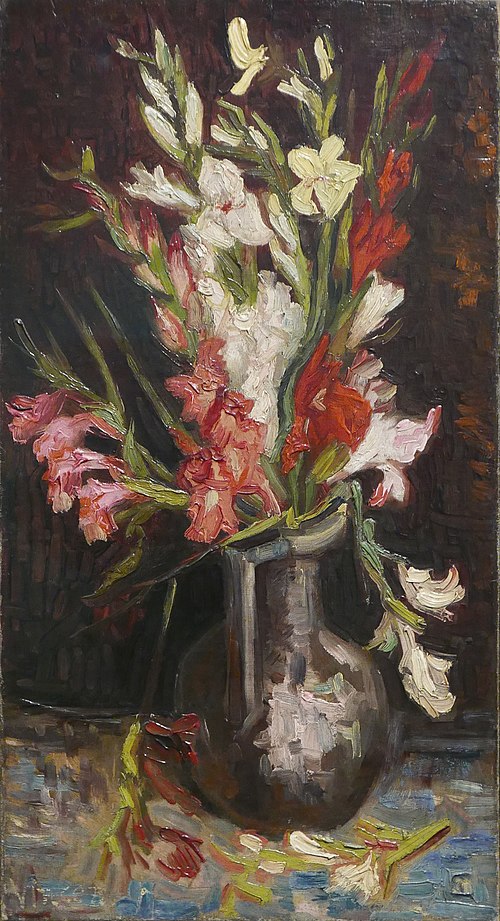 Bouquet de glaïeuls de diverses couleurs, 1886, Vincent van Gogh