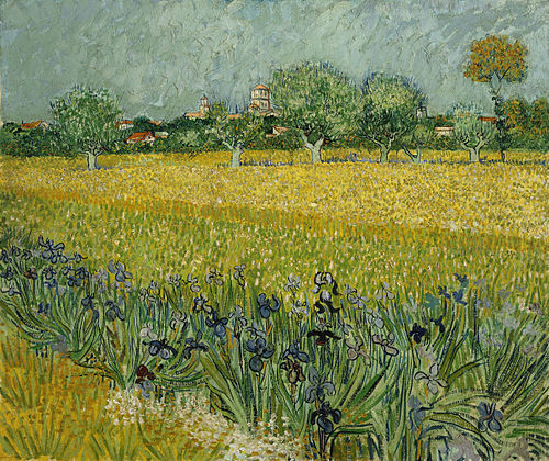 Le Champ de blé aux iris, 1888, Vincent van Gogh