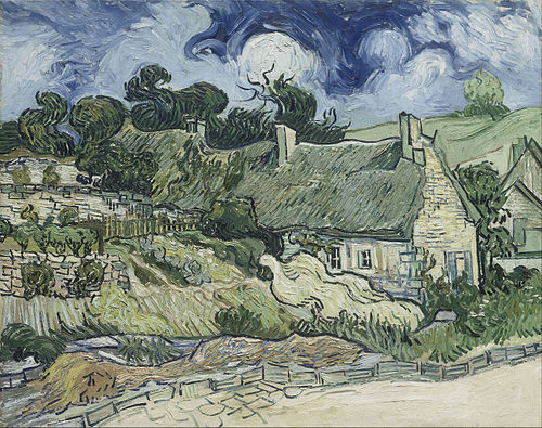Chaumes de Cordeville, 1890, Vincent van Gogh