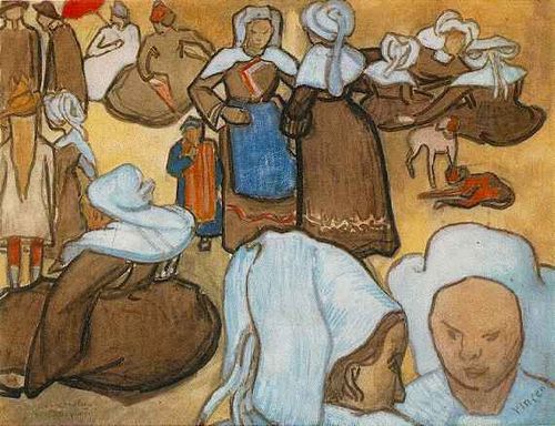 Le Pardon de Pont-Aven, 1888, Vincent van Gogh