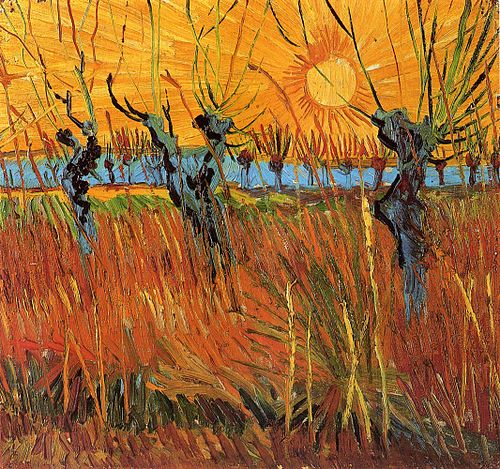 Saules au soleil couchant, 1888, Vincent van Gogh