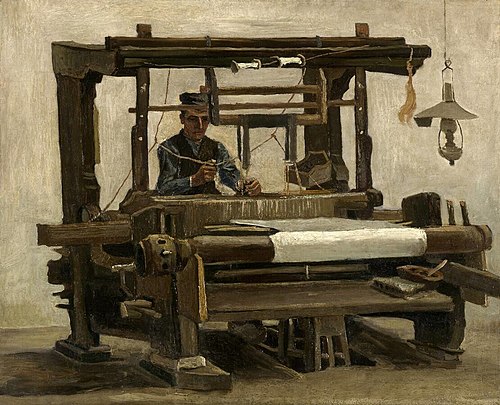 Weaver at the Loom, 1884, Vincent van Gogh