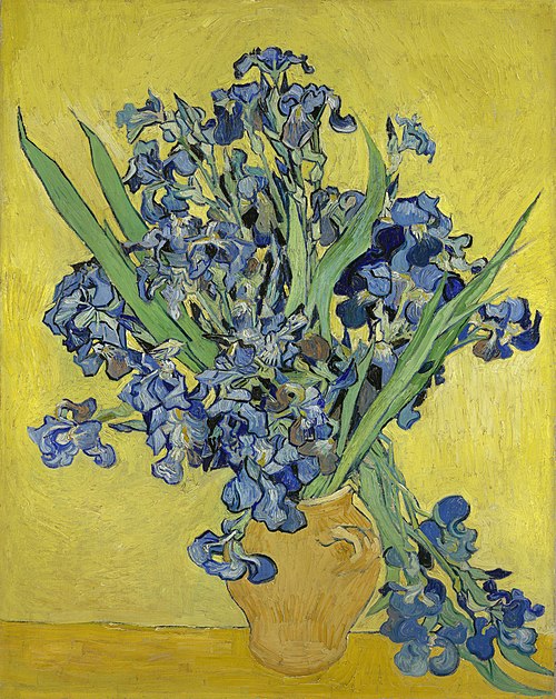 Vase d'iris, 1890, Vincent van Gogh