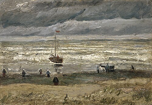 View of the Sea at Scheveningen, 1882, Vincent van Gogh