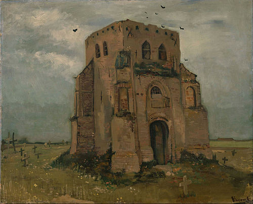 La vieille tour de cimetière à Nuenen, 1885, Vincent van Gogh