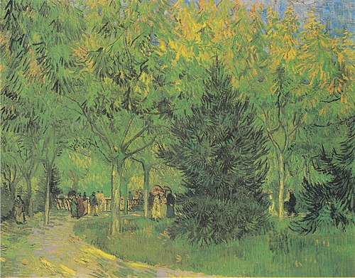 A Lane in the Public Garden at Arles, 1888, Vincent van Gogh