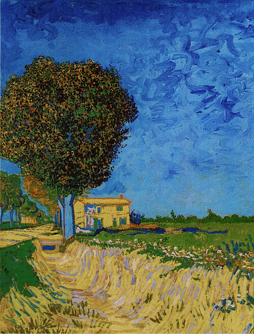 Avenue à Arles avec des maisons, 1888, Vincent van Gogh