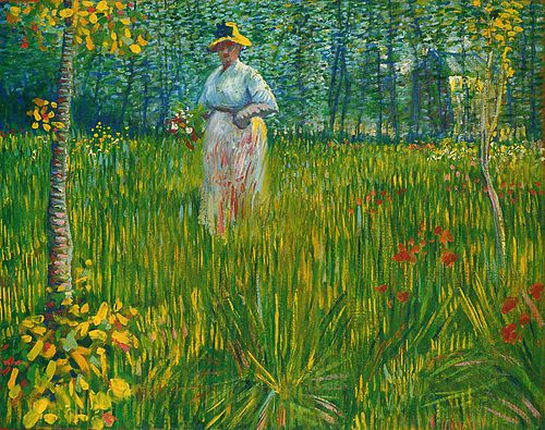 Femme dans un jardin, 1887, Vincent van Gogh