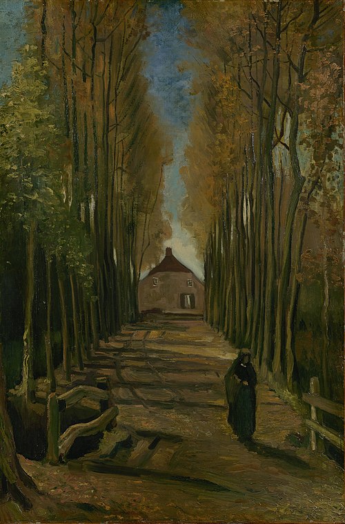 Avenue of Poplars in Autumn, 1884, Vincent van Gogh