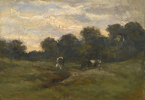 Prairie avec des vaches, 1883, Vincent van Gogh