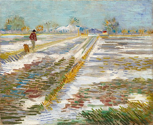 Paysage enneigé, 1888, Vincent van Gogh