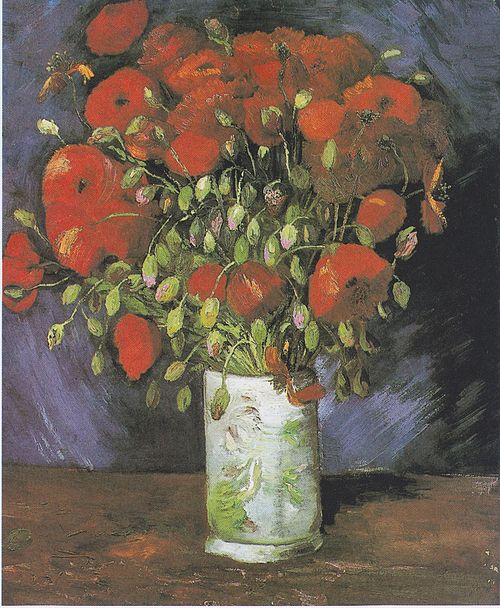 Vase de pavots, 1886, Vincent van Gogh