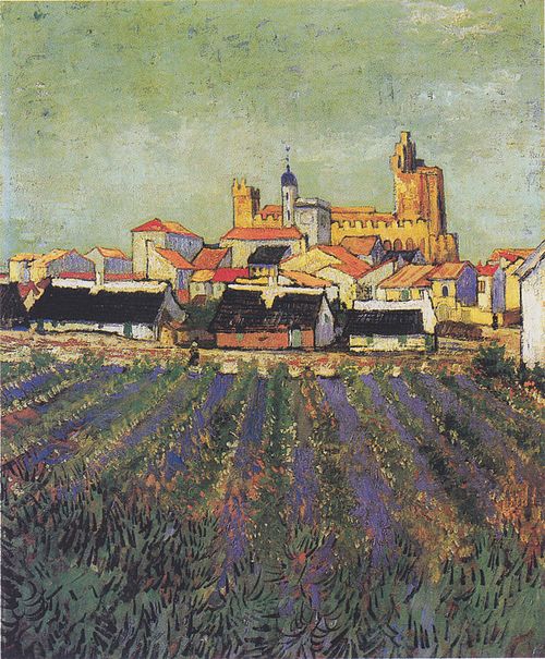 Vue des Saintes-Maries-de-la-Mer, 1888, Vincent van Gogh
