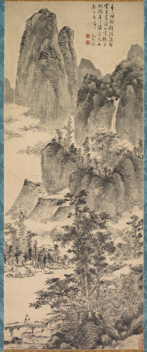 Looking for a Monastery in the Misty Mountains, 1506, Chen Chun
