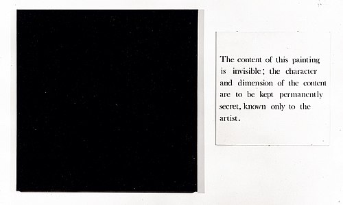 Peintures secrètes, 1967, Art and Language