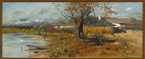 Farmyards, 1898, Józef Brandt