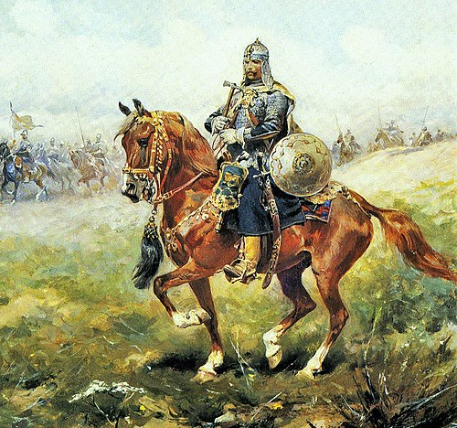 Polish-Lithuanian Commonwealth cavalrymen., 1890, Józef Brandt