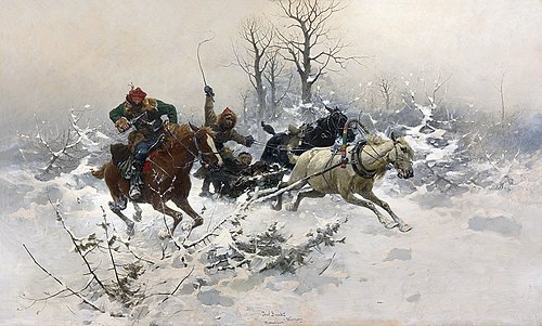 Ucieczka, 1890, Józef Brandt