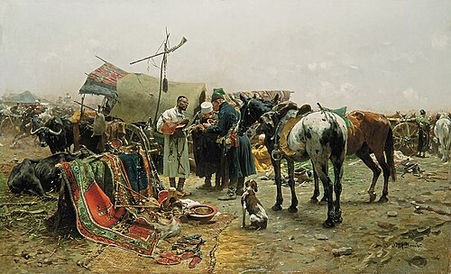 Fair in Białka., 1885, Józef Brandt