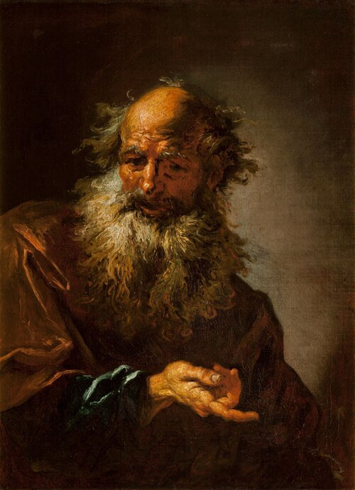 Bust of a Discoursing Apostle, , Peter Johannes Brandl