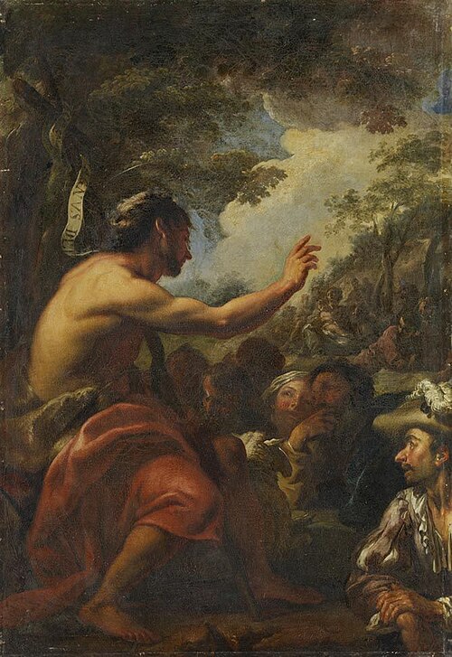 Johannes der Täufer in der Wüste, 1701, Peter Johannes Brandl