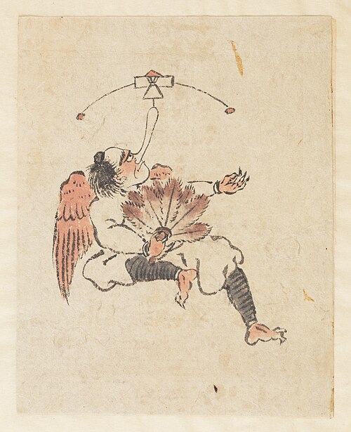 Tengu, , Hokusai