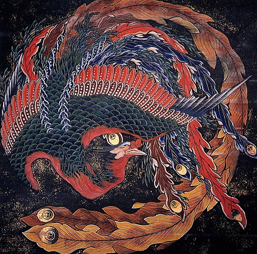 Matsuri Yatai Phoenix, 1844, Hokusai