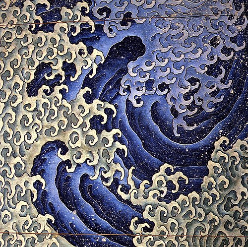 Masculine wave, 1845, Hokusai