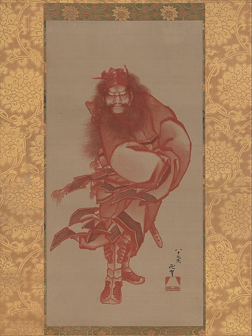 Red Shōki, the Demon Queller, 1847, Katsushika Hokusai